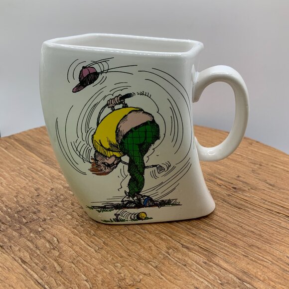 The Results of Over-Swing Vintage Golf Theme Coffee Mug - Picture 1 of 5